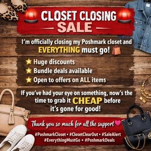 Closet Closing Sale Announcement